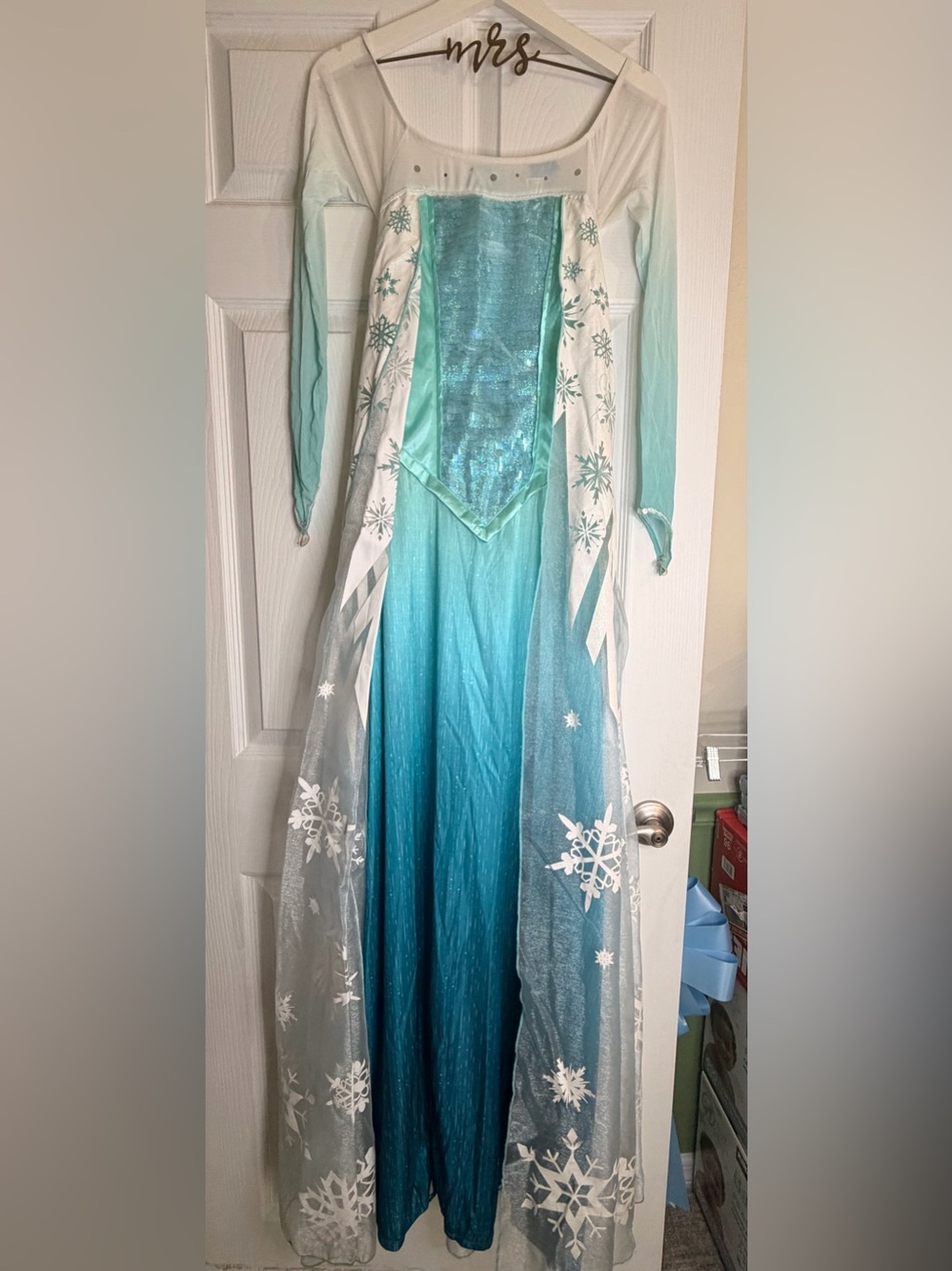 ❄️ Disney Frozen Elsa Adult Costume Dress S 2-4 with Cape
